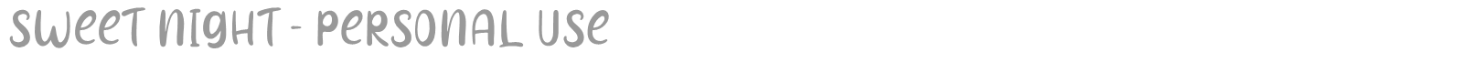 Sweet Night font preview